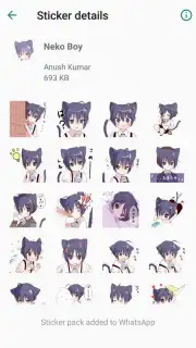 Otaku Nadu Sticker Pack скриншот 5