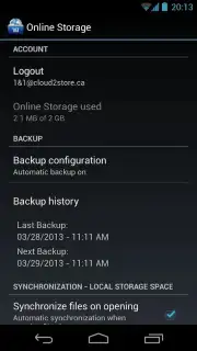 Online Storage скриншот 1