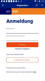 ALDI TALK Registration скриншот 6