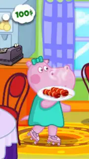 Kids Cafe with Hippo скриншот 3