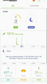 Samsung Health (Android Wear) скриншот 13