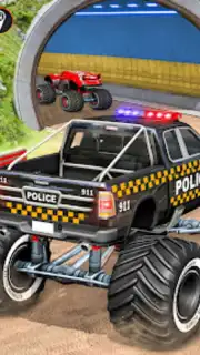 Police Monster Truck Car Games скриншот 2