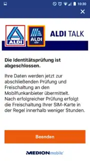 ALDI TALK Registration скриншот 3