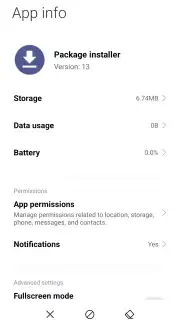 Package installer Google скриншот 2