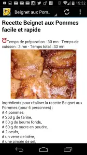 Recettes de Beignets скриншот 3