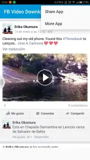 Appbloo FB Video Downloader скриншот 1