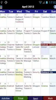 Business Calendar скриншот 3