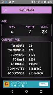 Age Calculator offline pro скриншот 4