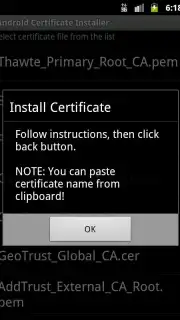 Android Certificate Installer скриншот 2