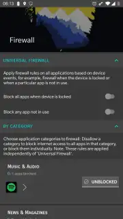 Rethink: DNS + Firewall скриншот 5