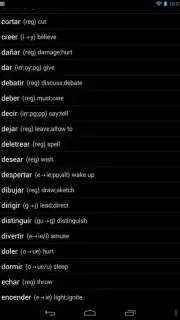 Испанские глаголы скриншот 10