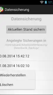 Arbeitszeiterfassung скриншот 2