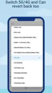 Force 4G/LTE Only Mode скриншот 2
