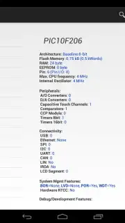 PICmicro Database скриншот 3