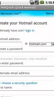 HotQuick (Quick Hotmail) скриншот 2