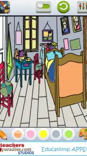 Vincent van Gogh Coloring Book скриншот 17