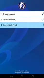 Chelsea FC Official Keyboard скриншот 4