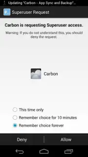 Superuser (for Android 4) скриншот 1