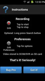 Secret Video Recorder (Android 1X) скриншот 10