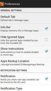 Manage Apps (App 2 SD) скриншот 1