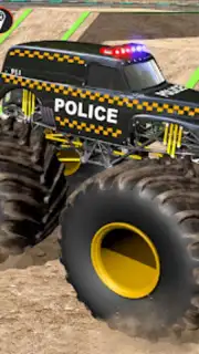 Police Monster Truck Car Games скриншот 5