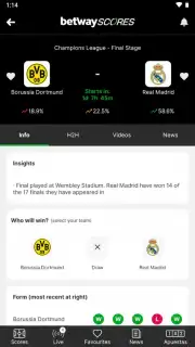 Betway Scores скриншот 9