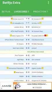 Bet9ja Extra with predictions and Livescores скриншот 6