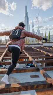 Going Up Jump Parkour Rooftop скриншот 2