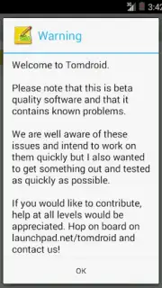 Tomdroid скриншот 4