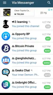 Via Messenger - Unofficial Telegram App скриншот 4
