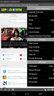Photon Flash Player and Browser скриншот 2