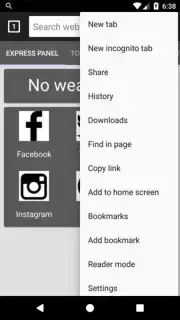 Android Safari скриншот 2