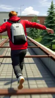 Going Up Jump Parkour Rooftop скриншот 1