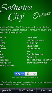 Solitaire City скриншот 1