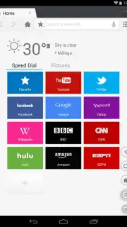 Du Browser for Tablet скриншот 1