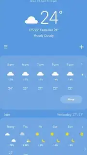 Samsung Weather скриншот 4