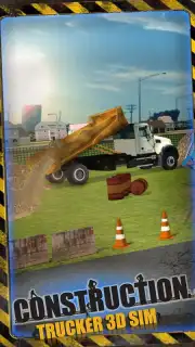 Construction Trucker 3D Sim скриншот 3