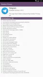 Exodus Privacy скриншот 4