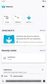 Waterfox скриншот 6