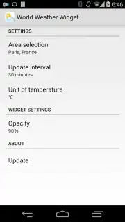 World Weather Widget скриншот 1