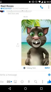 Talking Tom for Messenger скриншот 3