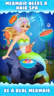 Newborn mermaid baby care game скриншот 3