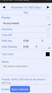 Shift Schedule скриншот 2