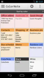 ColorNote Notepad скриншот 4