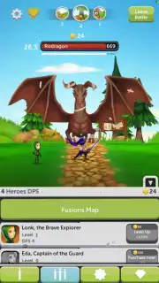 Taps and Dragons - Idle Heroes скриншот 4
