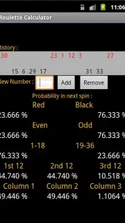 Roulette Calculator скриншот 1