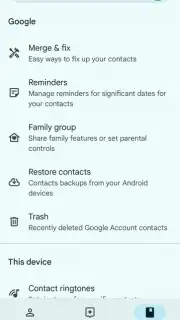 Google Contacts скриншот 6