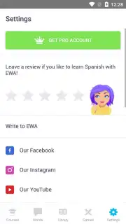 EWA: Learn English & Spanish Language скриншот 12