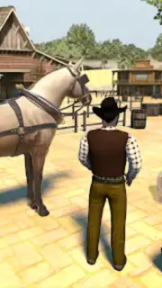 West Cowboy Games Horse Riding скриншот 1