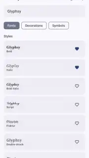 Glyphsy – Stylish Keyboard скриншот 2